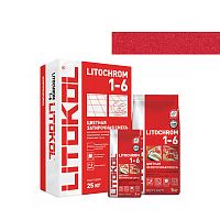 Затирка LITOCHROM 1-6, мешок, 2 кг, Оттенок C.630 Красный чили, LITOKOL – ТСК Дипломат